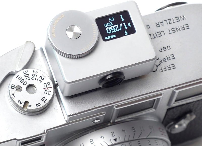 DOOMO MADE OLED Light Meter, Meter S Brass Version, New Screen Design, Real-time Metering and One-Button Metering for Vintage Cameras (Chrome) - Image 1